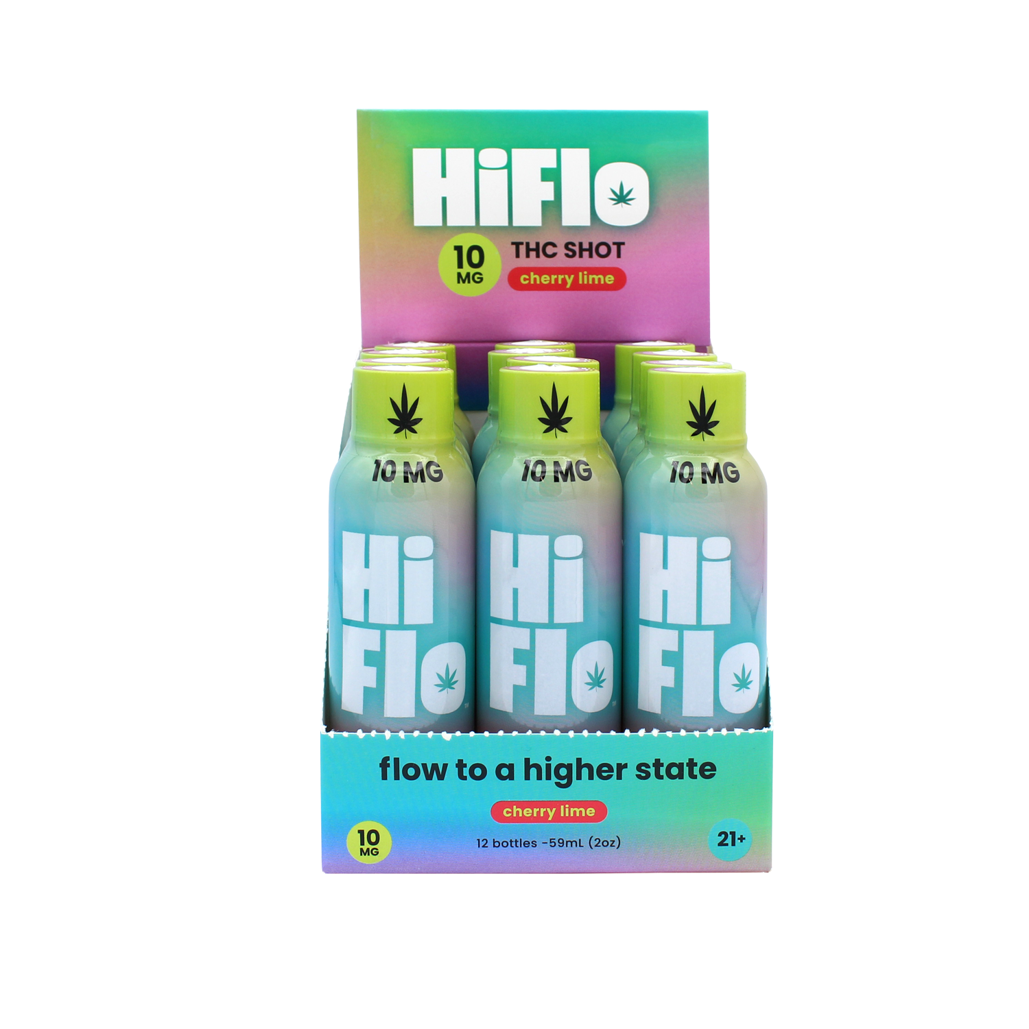 HiFlo Cherry Lime 10mg THC Shot (12-PK)