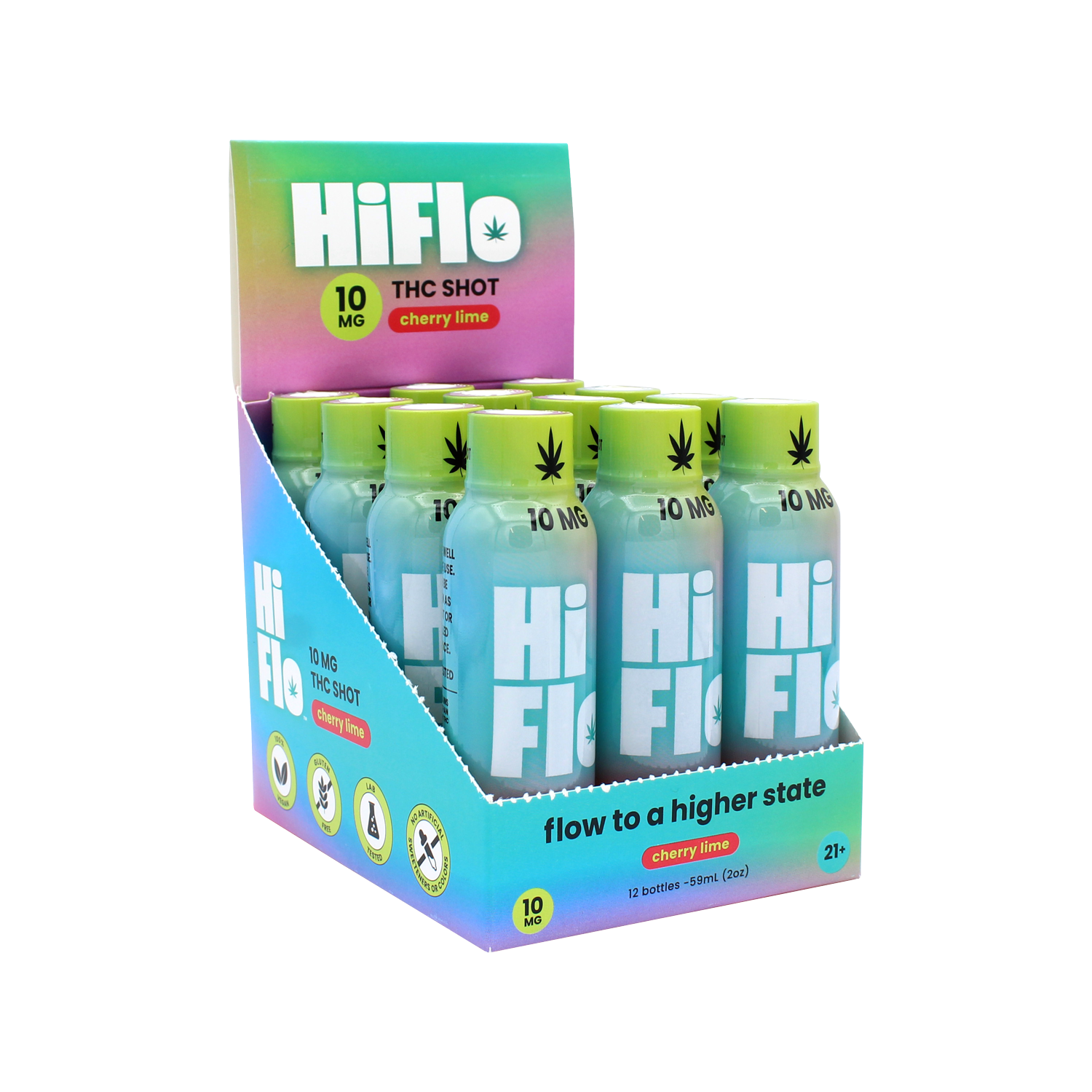 HiFlo Cherry Lime 10mg THC Shot (12-PK)